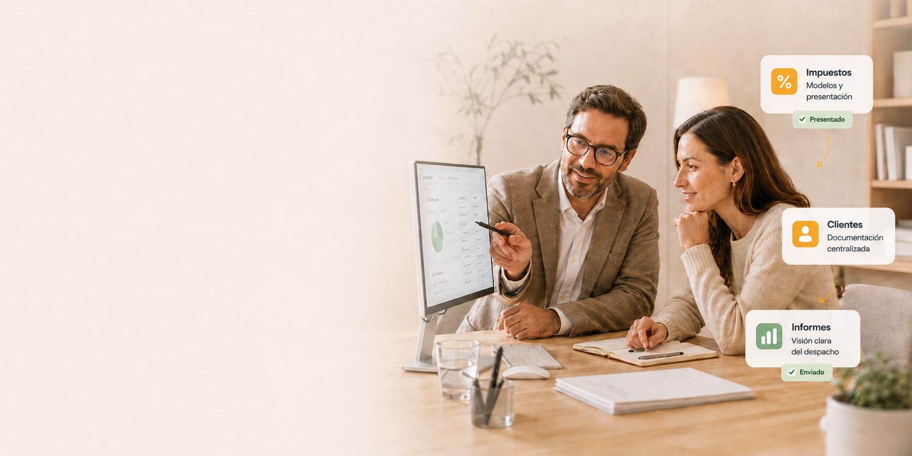 Asesores y consultores recomendando Cruasan a sus clientes — programa de partners con comisiones recurrentes